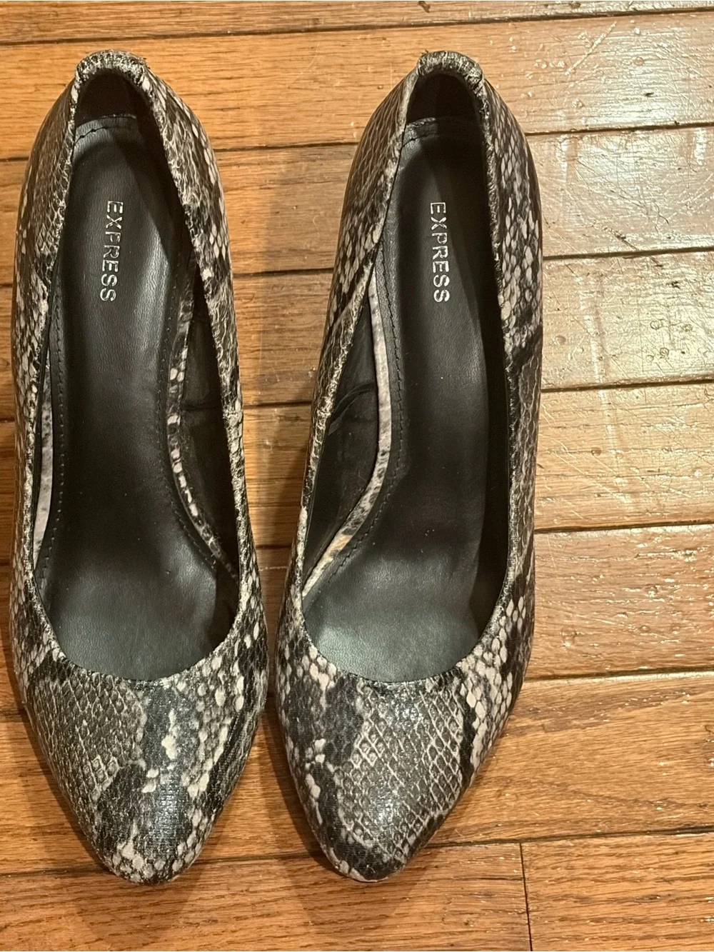 Express Women's Snakeskin Pumps/Heels 3 Heel Height - Size: 10
